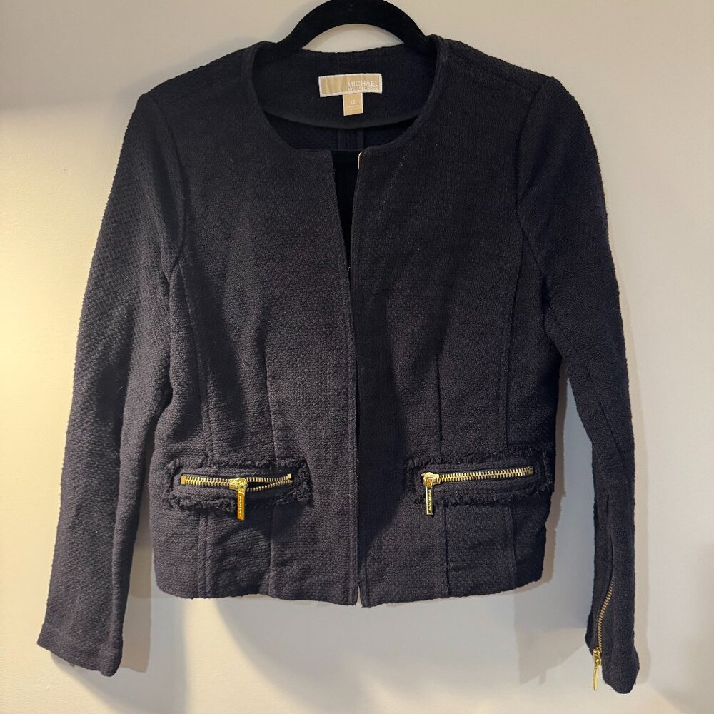 Michael Kors Tweed Blazer (Black)
